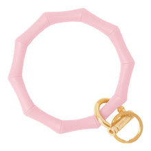 Load image into Gallery viewer, Bamboo Inspired Bangle &amp; Babe Bracelet Key Ring Bamboo - Blush Pink Gold 