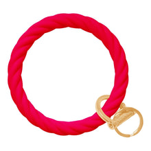Load image into Gallery viewer, Twisted Bangle &amp; Babe Bracelet Key Ring Twist – Red Gold 