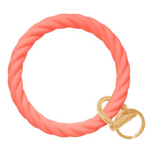 Load image into Gallery viewer, Twisted Bangle &amp; Babe Bracelet Key Ring Twist – Coral Gold 