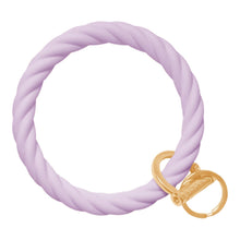 Load image into Gallery viewer, Twisted Bangle &amp; Babe Bracelet Key Ring Twist - Pastel Lilac Gold 
