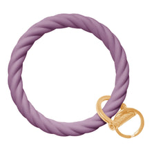 Load image into Gallery viewer, Twisted Bangle &amp; Babe Bracelet Key Ring Twist – Wisteria Gold 